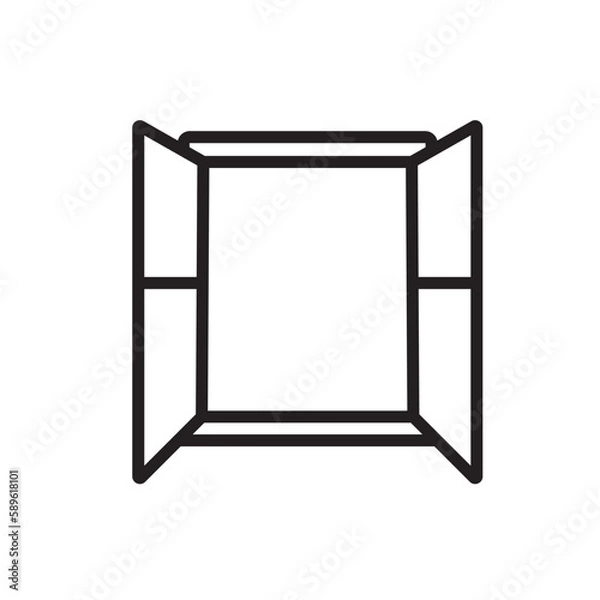 Obraz window icon design vector template
