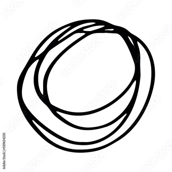 Fototapeta Dashed circles