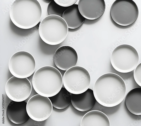 Fototapeta The background of the plates. Abstract background. Generative AI. 