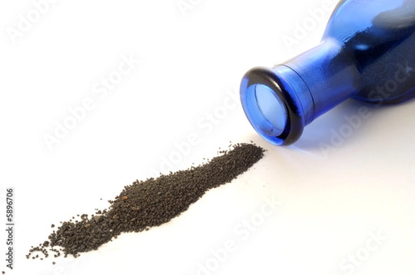 Fototapeta sabbia con bottiglia