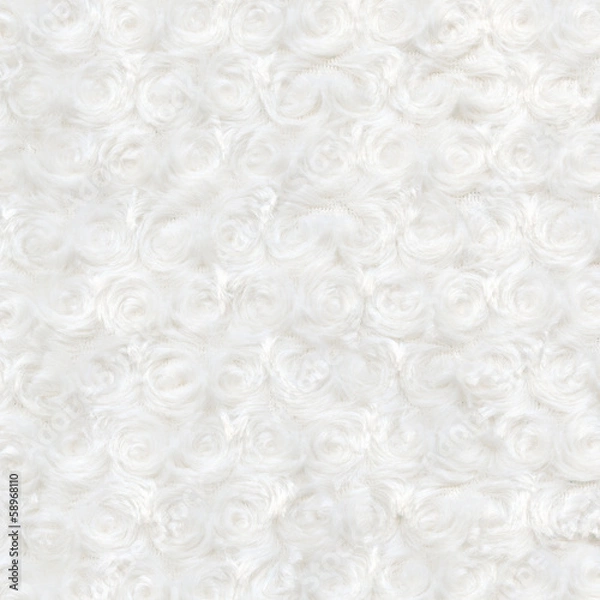 Obraz white plush or wool texture