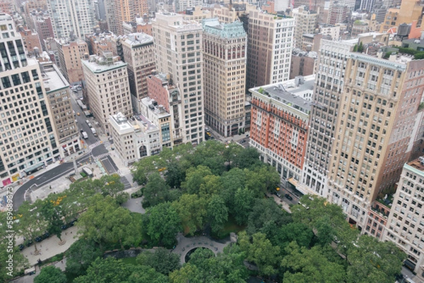 Fototapeta Madison Square from above