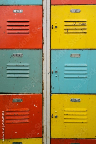 Fototapeta Colored Lockers
