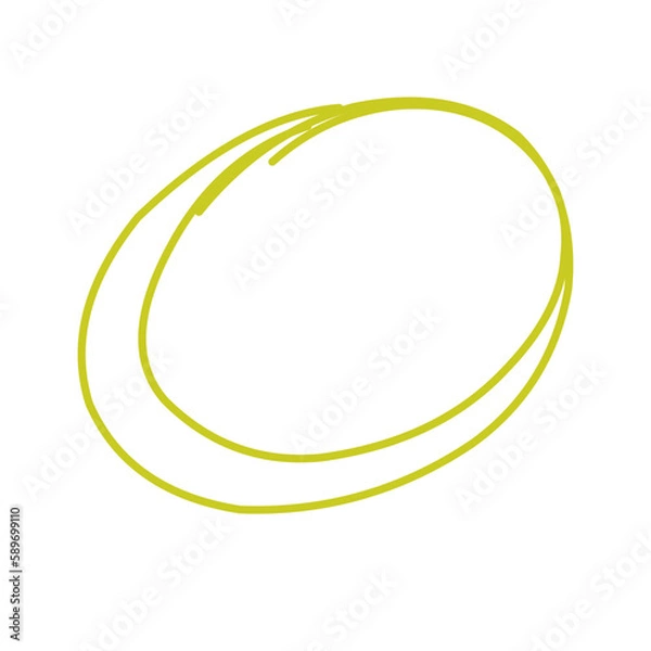 Obraz Hand drawn circle line