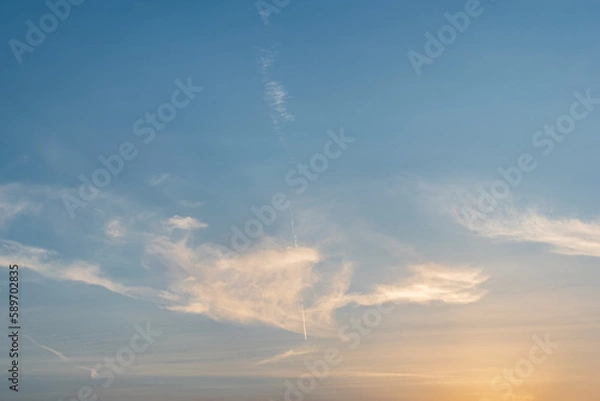 Fototapeta 明るい夕空
