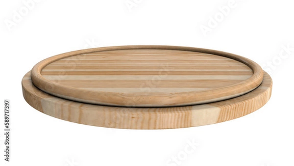 Obraz circular wooden base