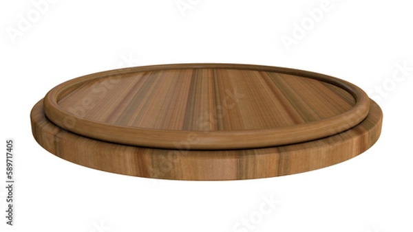 Obraz circular wooden base