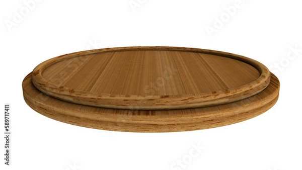 Obraz circular wooden base
