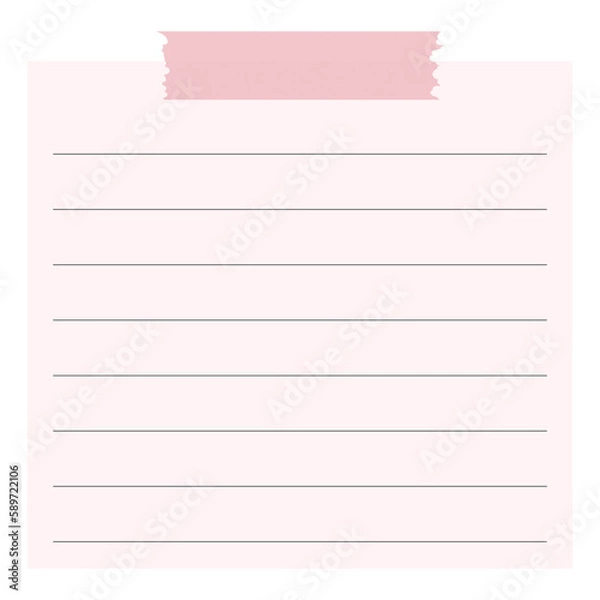 Fototapeta 마스킹테이프 메모지