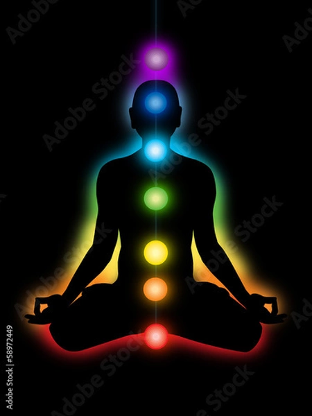 Obraz meditation, chakras