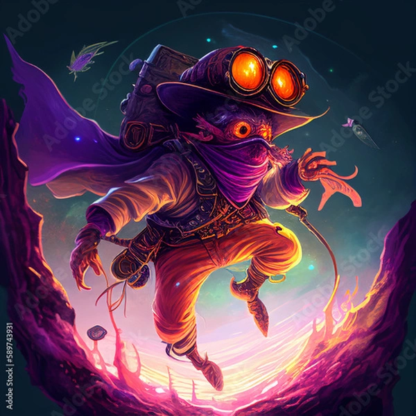 Fototapeta Alien adventurer generative ai