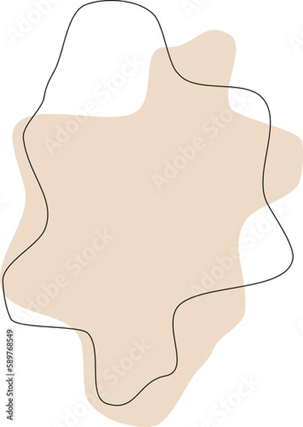 Fototapeta Abstract Shape Line Art