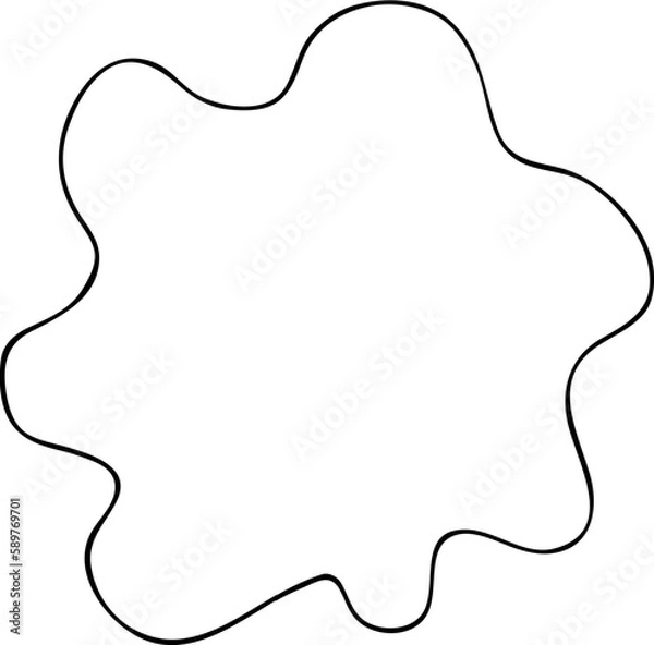 Fototapeta Blob Line Vector Element