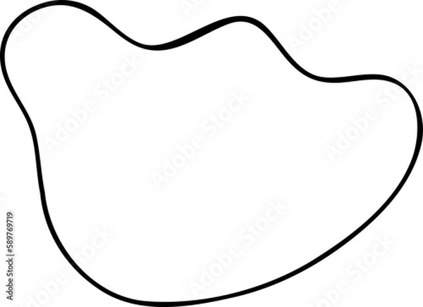 Obraz Blob Line Vector Element