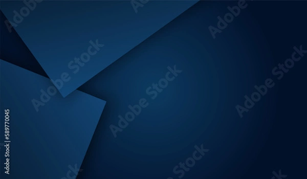Obraz Abstract background dark blue with modern corporate