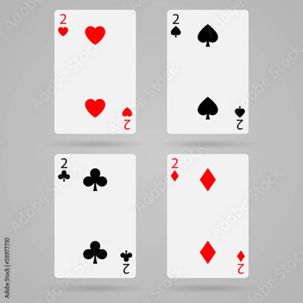 Obraz Vector deuce card