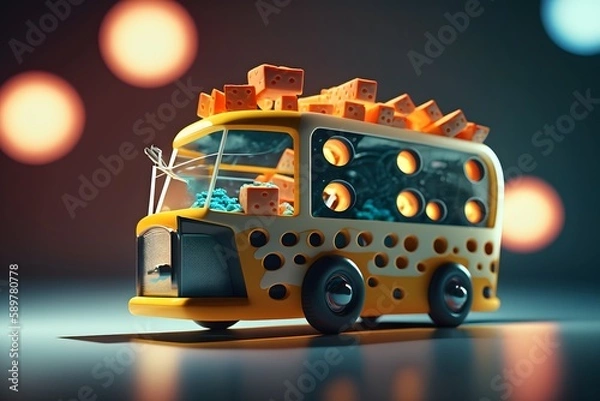 Obraz Vehicle created using AI Generative Technology