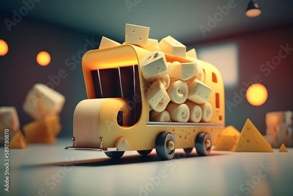 Obraz Vehicle created using AI Generative Technology