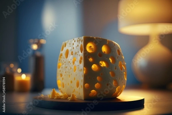 Obraz Cheese created using AI Generative Technology