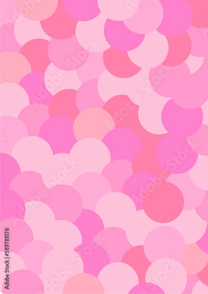 Fototapeta The background image is in pink tones, using shapes to arrange. Composition with gradation used for graphics