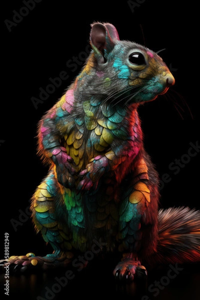 Obraz Colorful squirrel