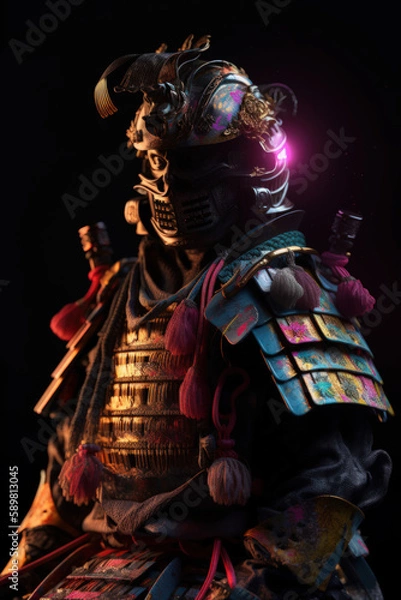 Fototapeta Colorful samurai
