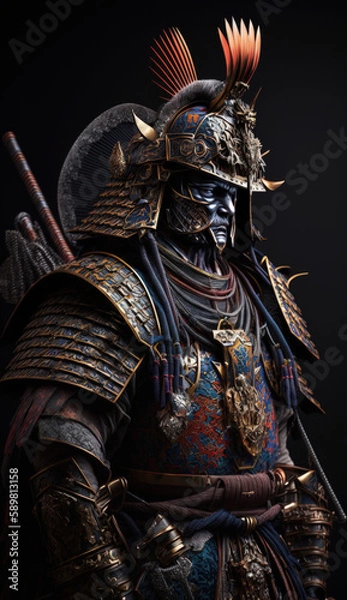 Obraz Colorful samurai