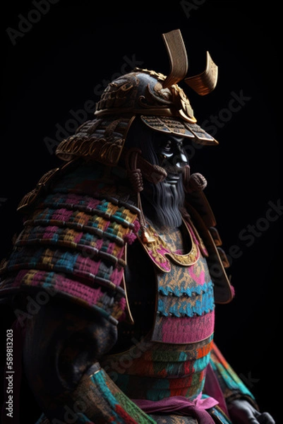 Obraz Colorful samurai