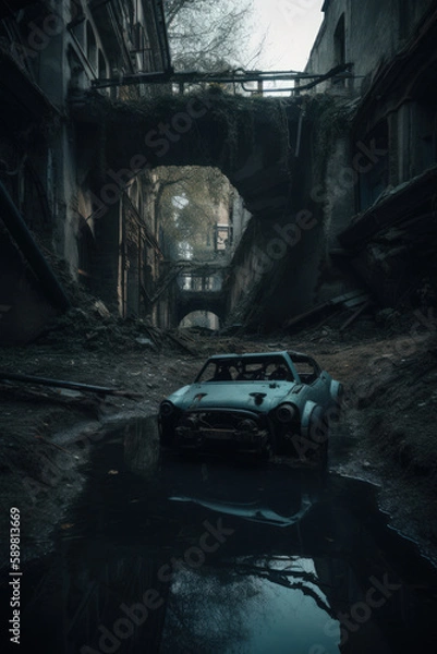 Obraz Abandoned city