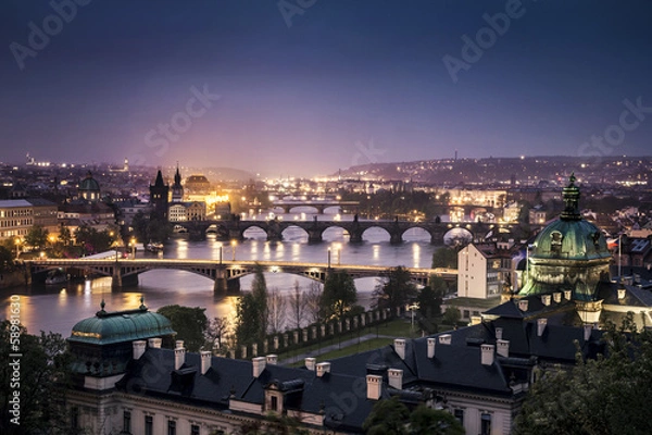 Obraz Prague at night