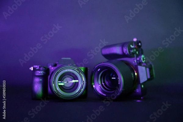 Fototapeta two DSLM cameras