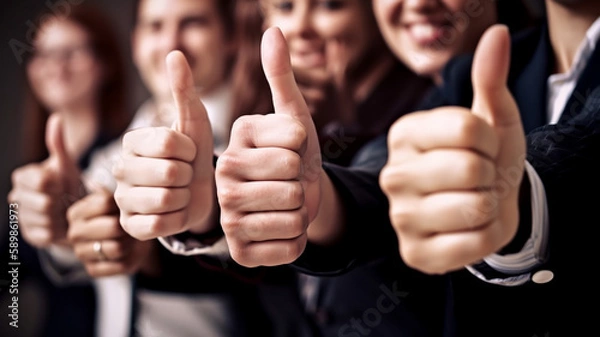 Fototapeta thumbs up gesture
