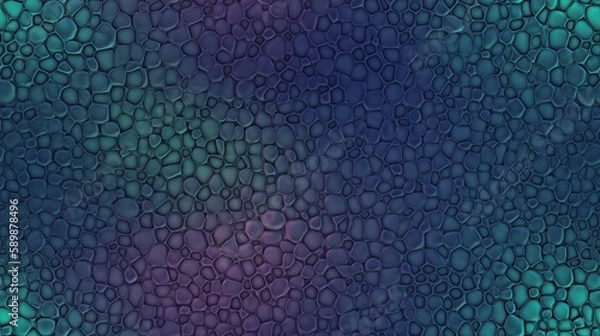 Fototapeta blue abstract seamless background bubbles pattern - by generative ai