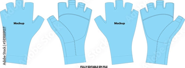 Obraz Cycling Gloves Mockup