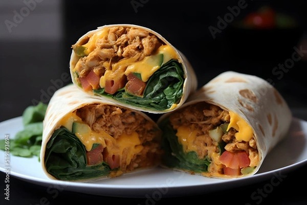 Obraz chicken wrap, Generative AI