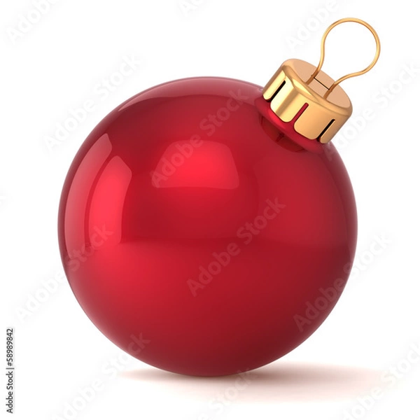 Obraz Piłka świąteczna Nowy Rok Dekoracja Bombe Red Ornament