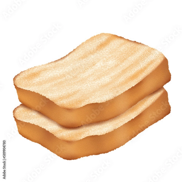 Fototapeta Croissant and Bread