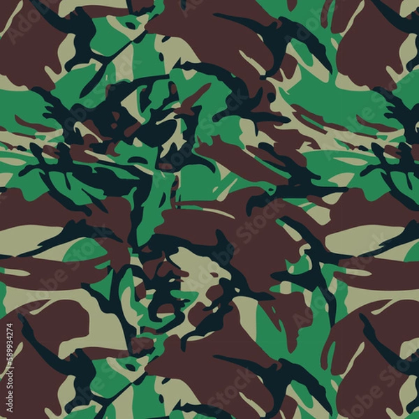 Obraz Seamless British DPM Camouflage Pattern