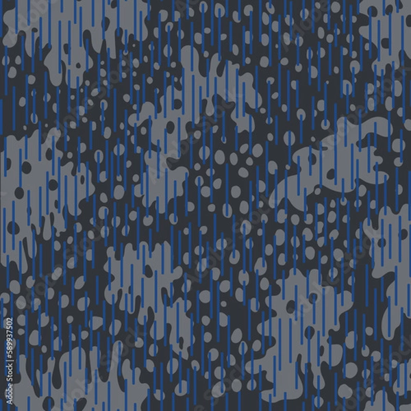 Obraz Seamless Rain Raindrop Camouflage Pattern