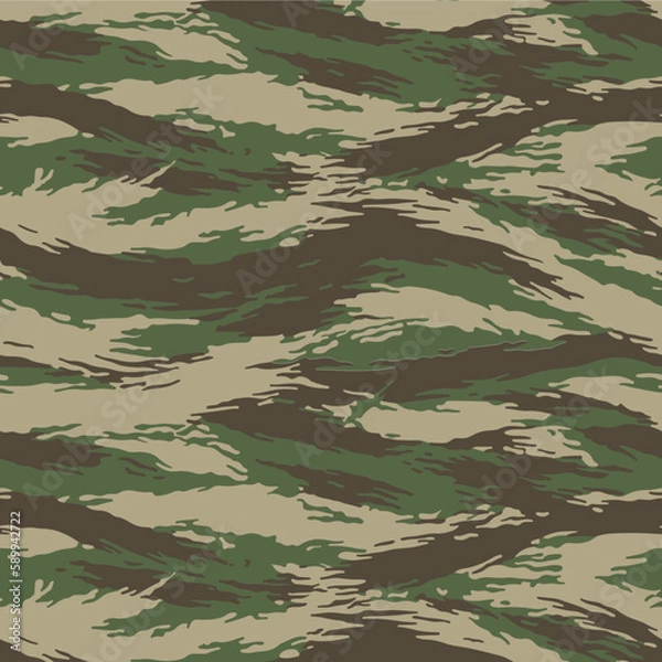 Obraz Seamless Brushstroke Lizard Camouflage Pattern