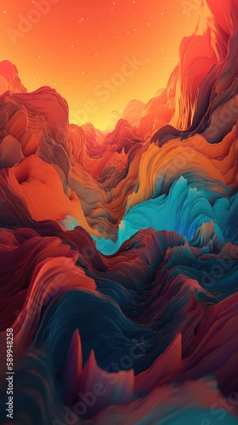 Obraz A fluid abstract background