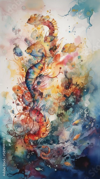 Obraz abstract watercolor background