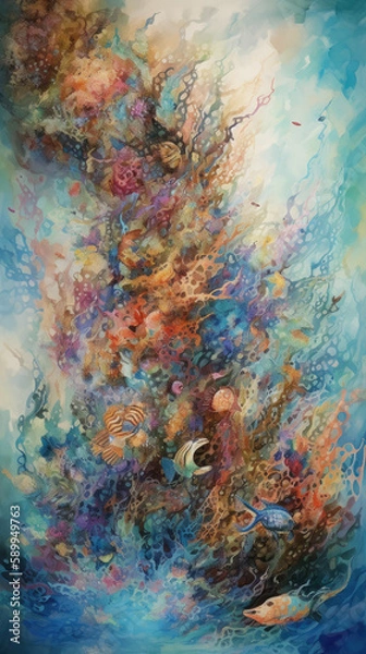 Obraz abstract watercolor background