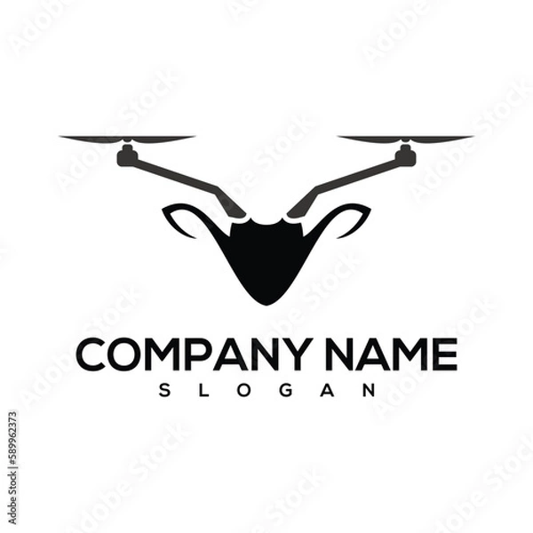 Obraz deer drone logo
