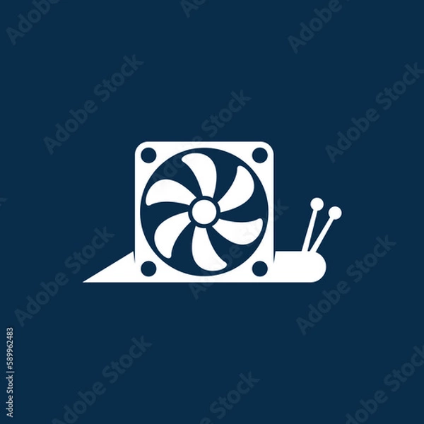 Obraz fan snail logo