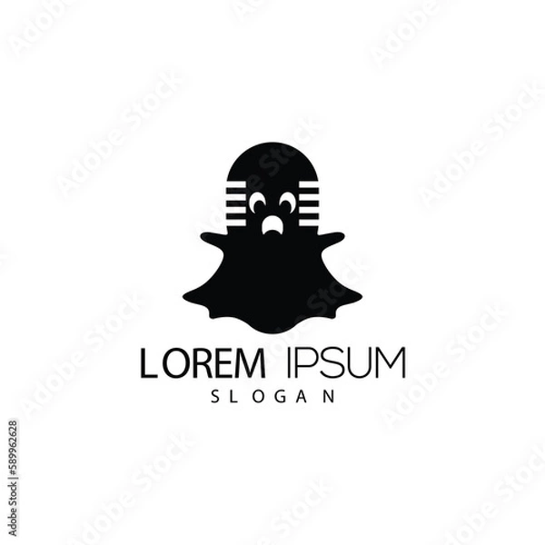 Obraz mic ghost logo for a company