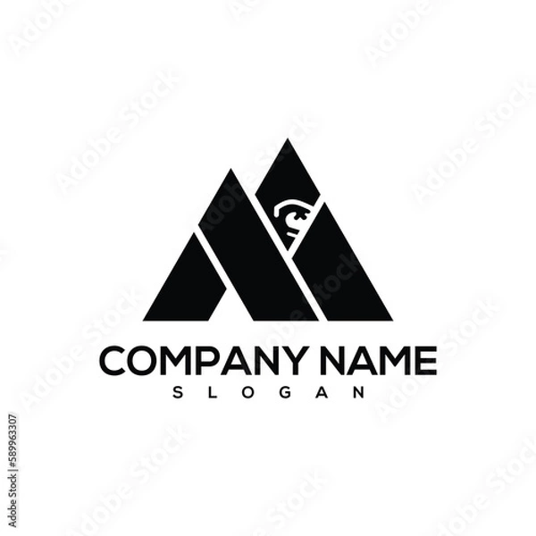 Obraz gorilla abstract triangle design