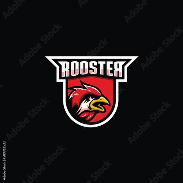 Obraz rooster logo esport