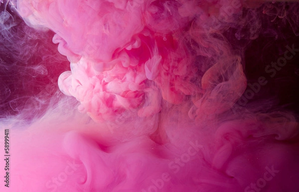 Obraz różowy dym