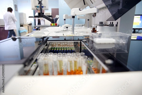Obraz Testing blood samples in laboratory